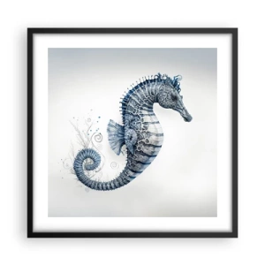 Poster in einem schwarzem Rahmen - Subtiler Witz der Natur - 50x50 cm