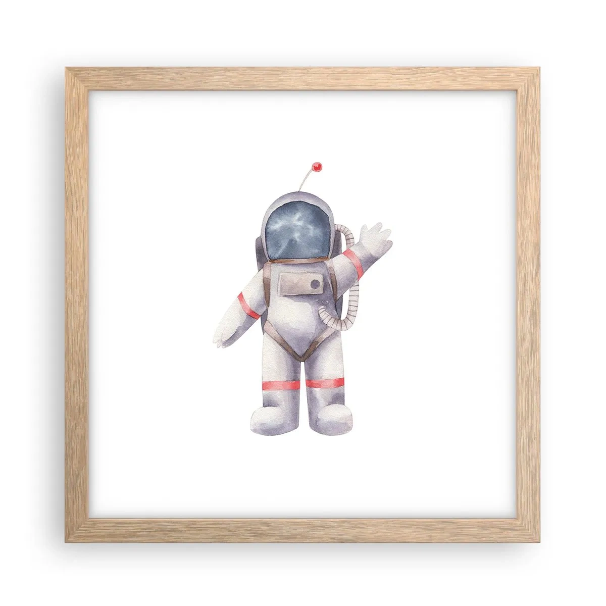 Poster in einem Rahmen aus heller Eiche - Bis dann! - 30x30 cm