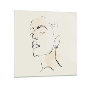 Glasbild - Bild auf glas - Ein stolzer Blick - 30x30 cm