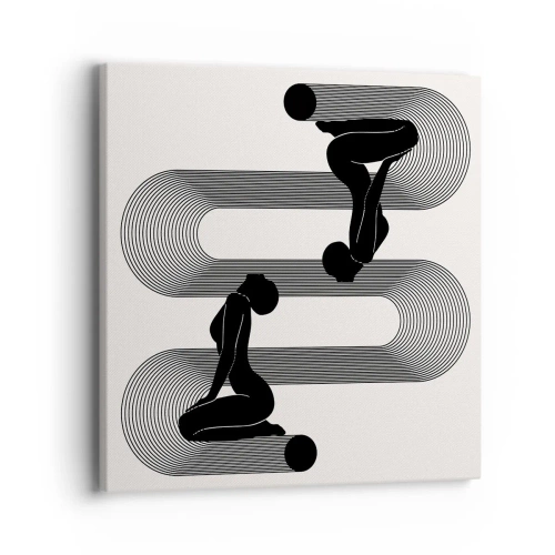 Bild auf Leinwand - Leinwandbild - Sinnliche Symmetrie - 40x40 cm