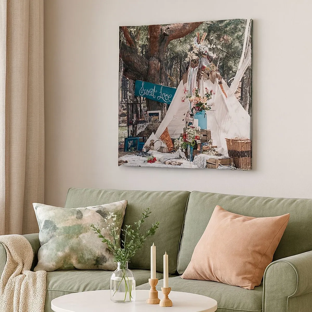 Bild auf Leinwand - Leinwandbild - Liebe machen ... - 30x30 cm