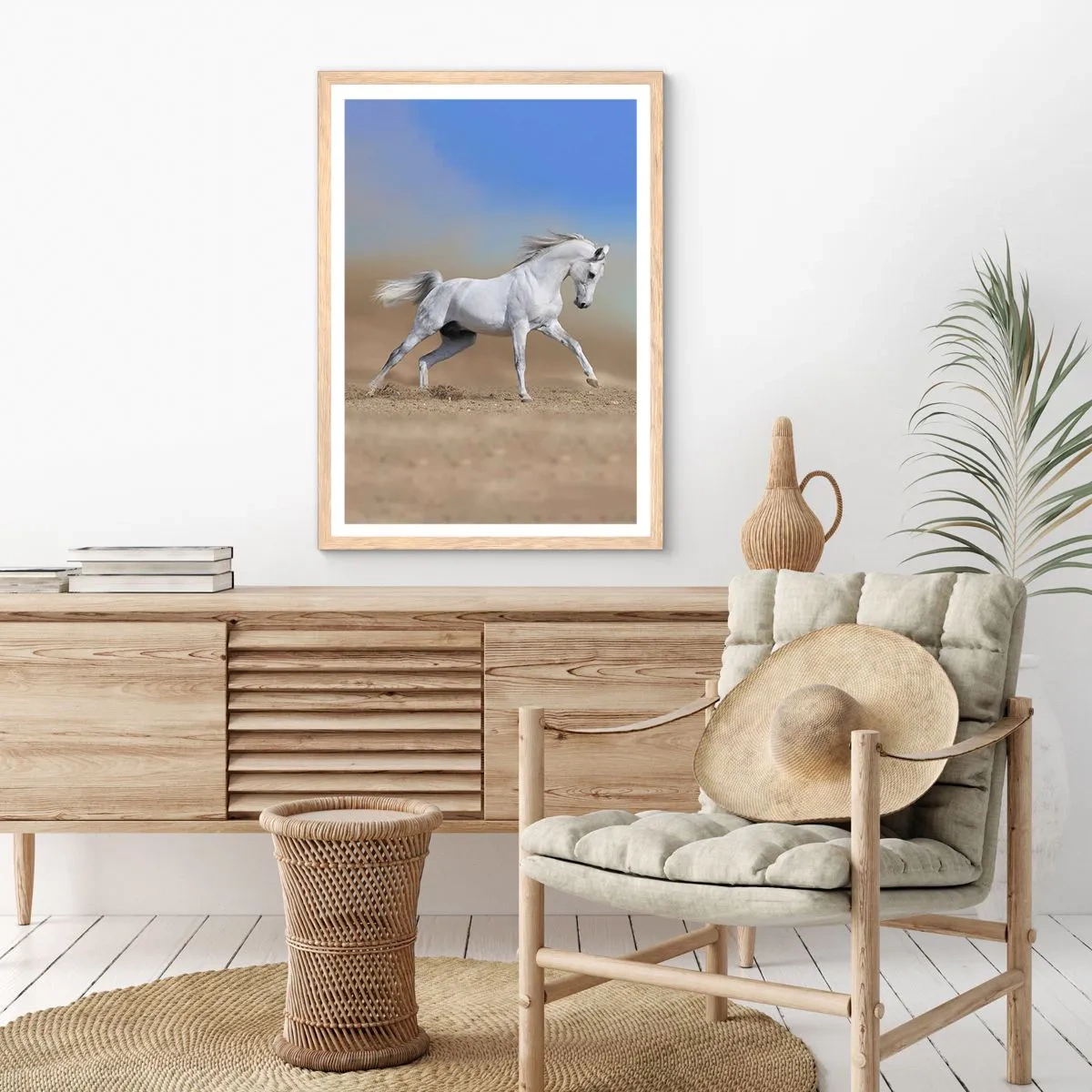 Poster in einem Rahmen aus heller Eiche - Die schönste arabische Sage - 50x70 cm