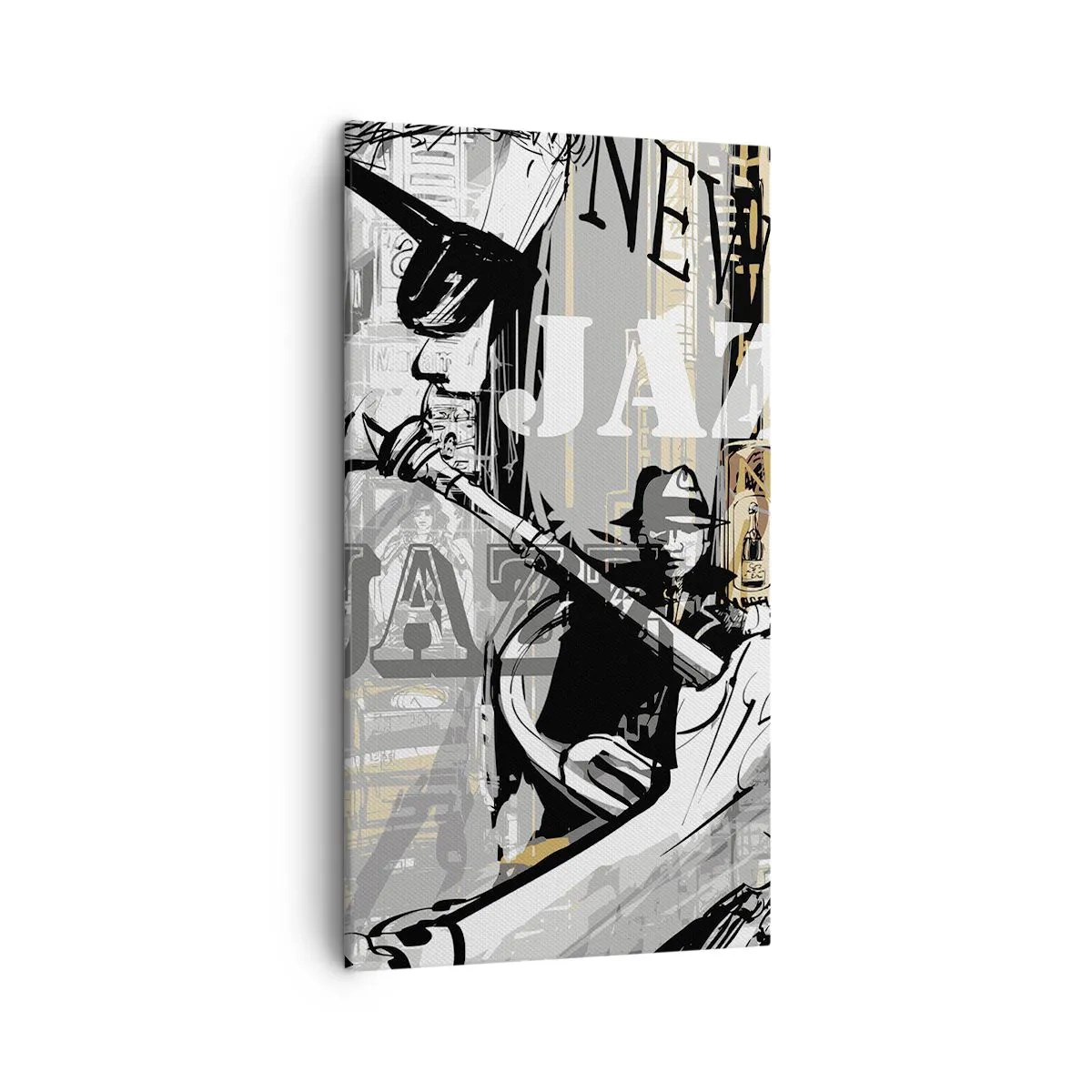 Bild auf Leinwand - Leinwandbild - Im Rhythmus von New York - 45x80 cm