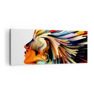 Bild auf Leinwand - Leinwandbild - Eine Explosion der Fantasie - 100x40 cm