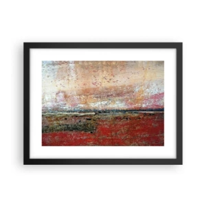 Poster in einem schwarzem Rahmen - Vielleicht liegt es am Meer - 40x30 cm