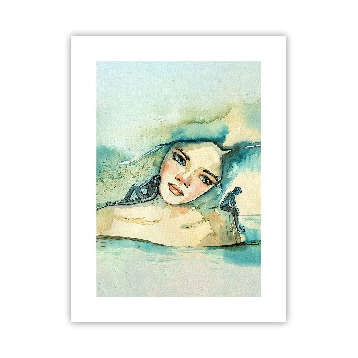 Poster - Bin ich blau? - 30x40 cm