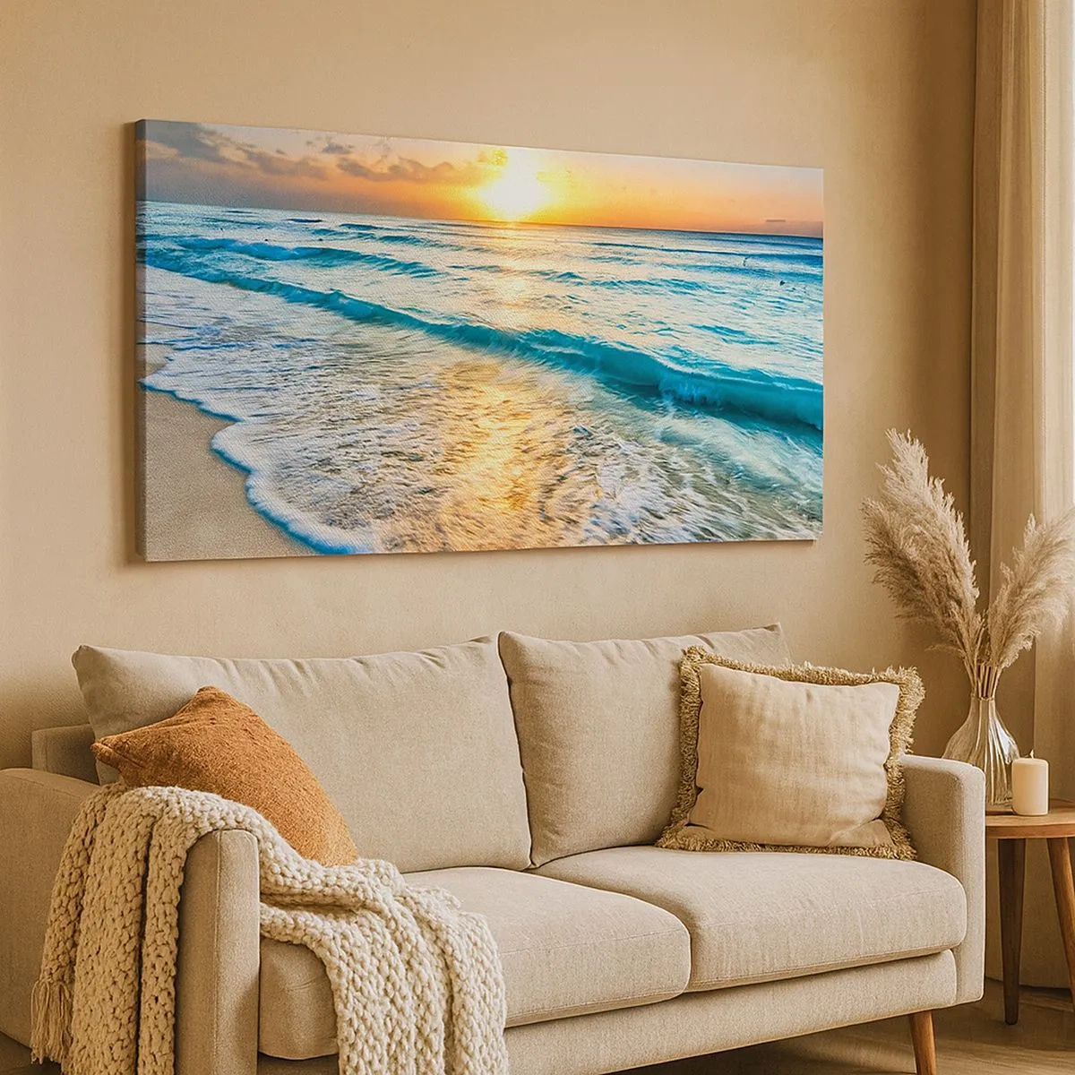 Bild auf Leinwand - Leinwandbild - Ein Blick lohnt sich - 100x40 cm