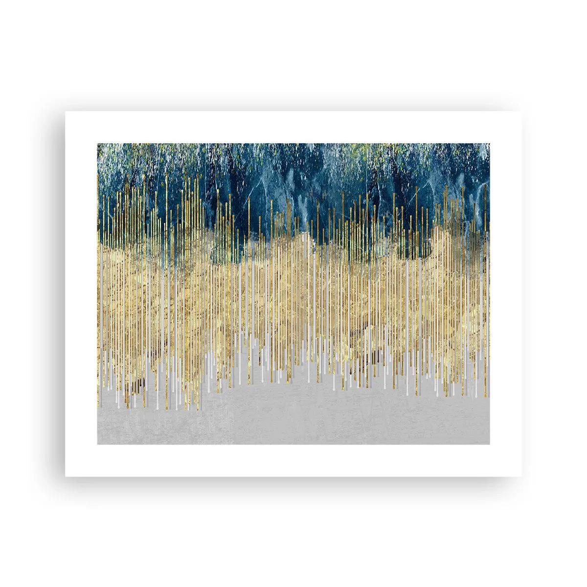 Poster - Vergoldete Grenze - 50x40 cm