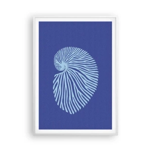 Poster in einem weißen Rahmen - Geburt der Muschel - 70x100 cm