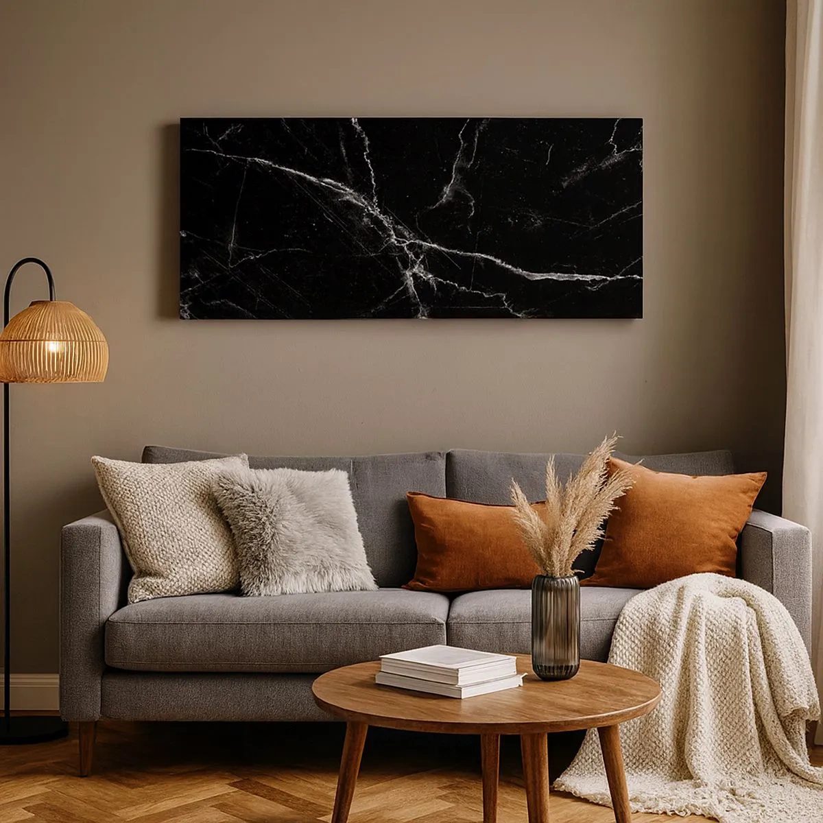 Bild auf Leinwand - Leinwandbild - Geheimleben des Steins - 100x40 cm