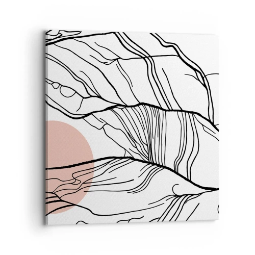 Bild auf Leinwand - Leinwandbild - In einem Netz aus Zweigen - 70x70 cm