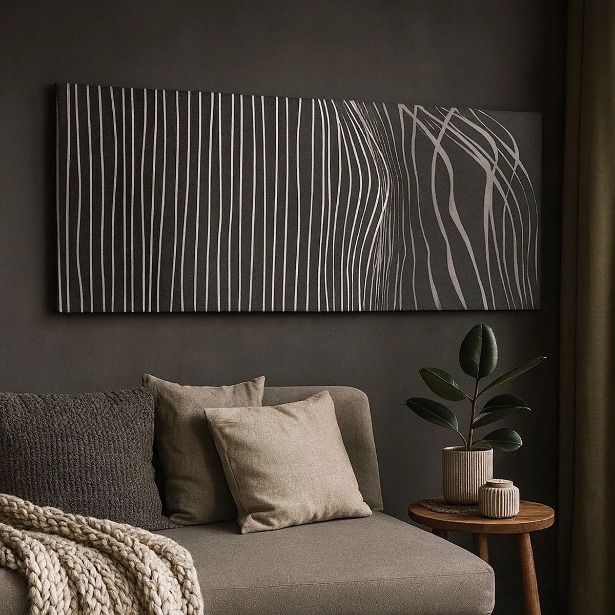 Bild auf Leinwand - Leinwandbild - Rhythmus und Akzent - 100x40 cm