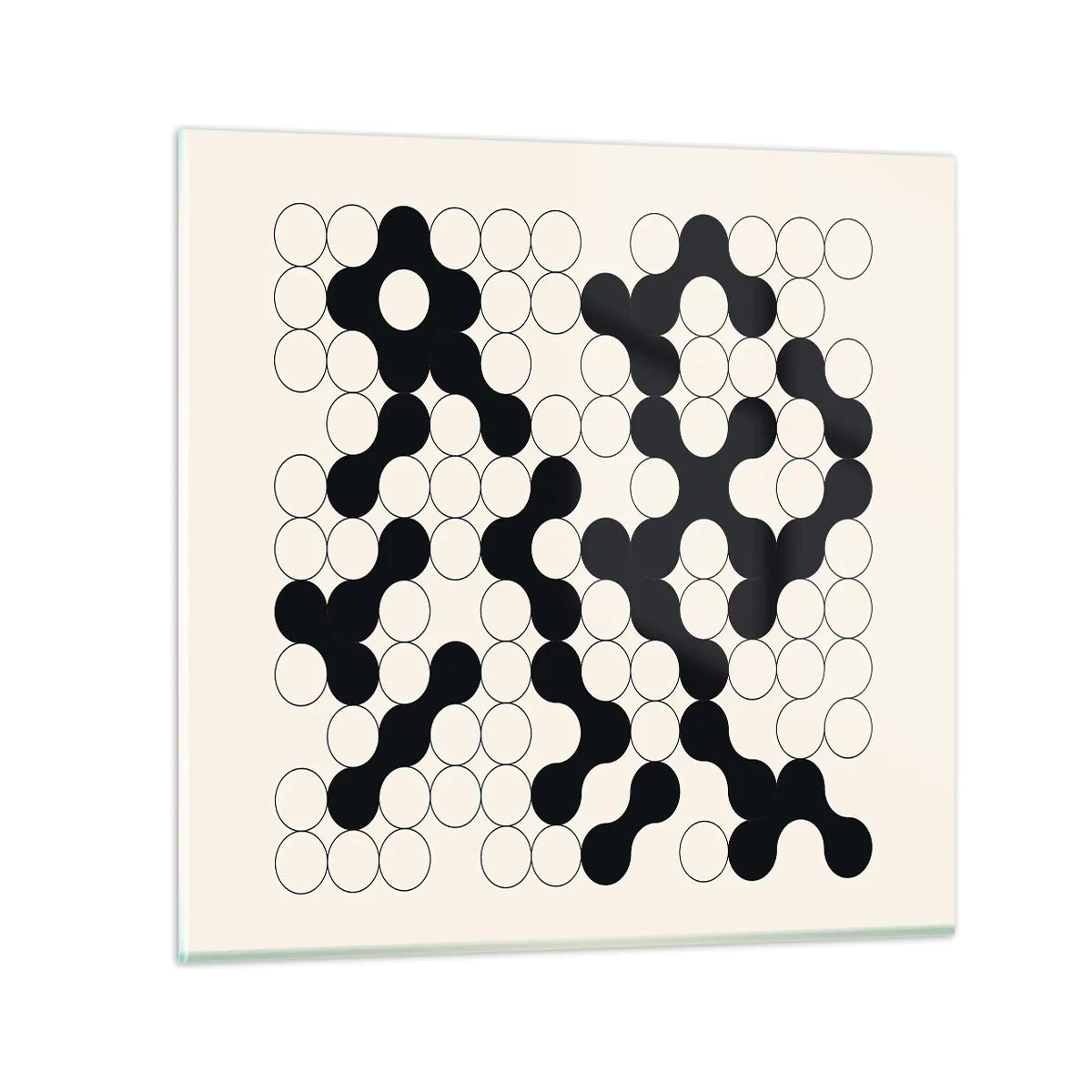 Glasbild - Bild auf glas - Chinesisches Spiel – Variation - 50x50 cm