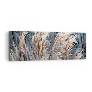 Bild auf Leinwand - Leinwandbild - Gekleidet mit Frost - 90x30 cm