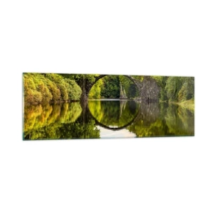 Glasbild - Bild auf glas - An der Kreuzung zweier Welten - 90x30 cm