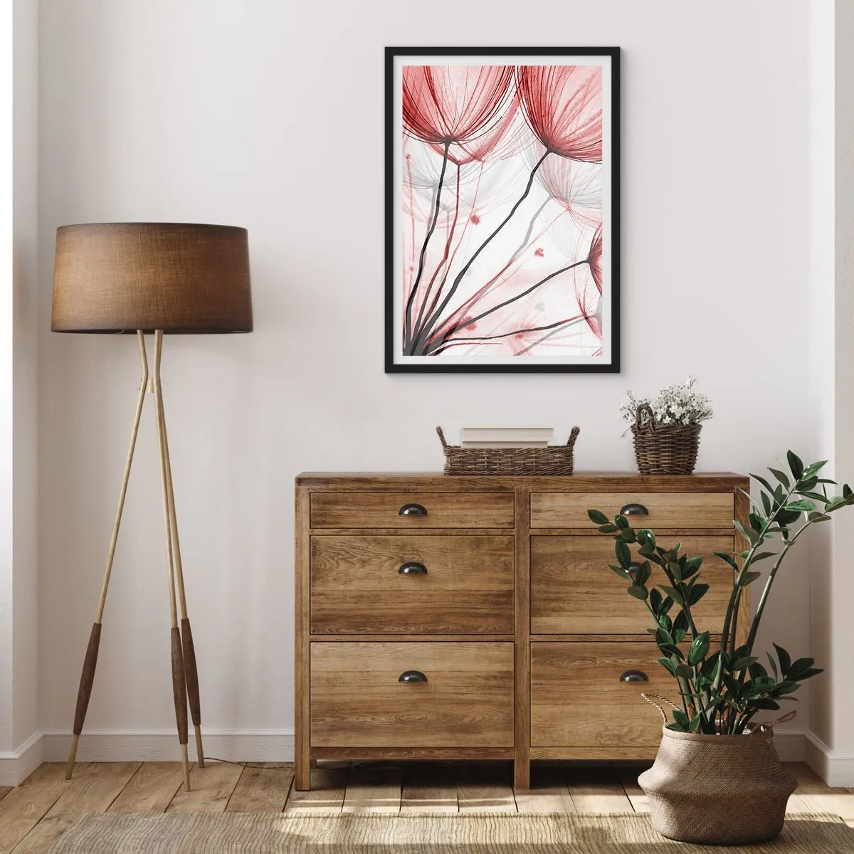 Poster in einem schwarzem Rahmen - Vor der Abfahrt - 61x91 cm
