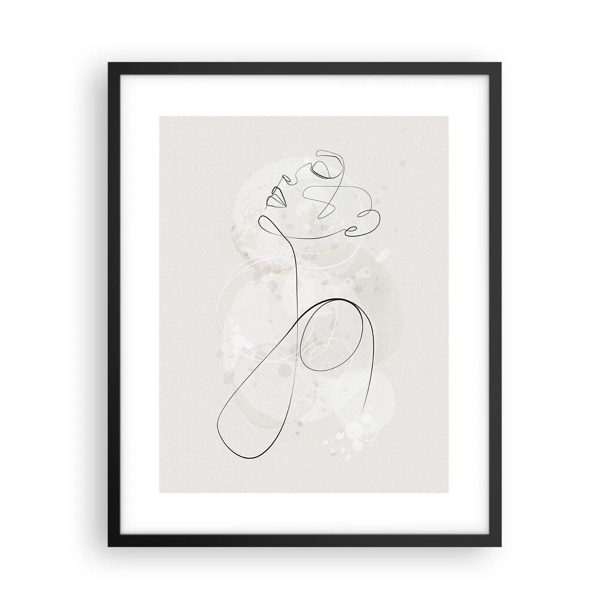 Poster in einem schwarzem Rahmen - Die Spirale der Schönheit - 40x50 cm