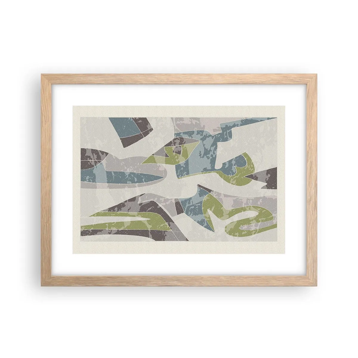 Poster in einem Rahmen aus heller Eiche - Komposition hinter dem Glas - 40x30 cm