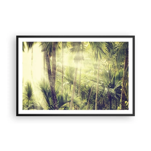 Poster in einem schwarzem Rahmen - In grüner Hitze - 91x61 cm
