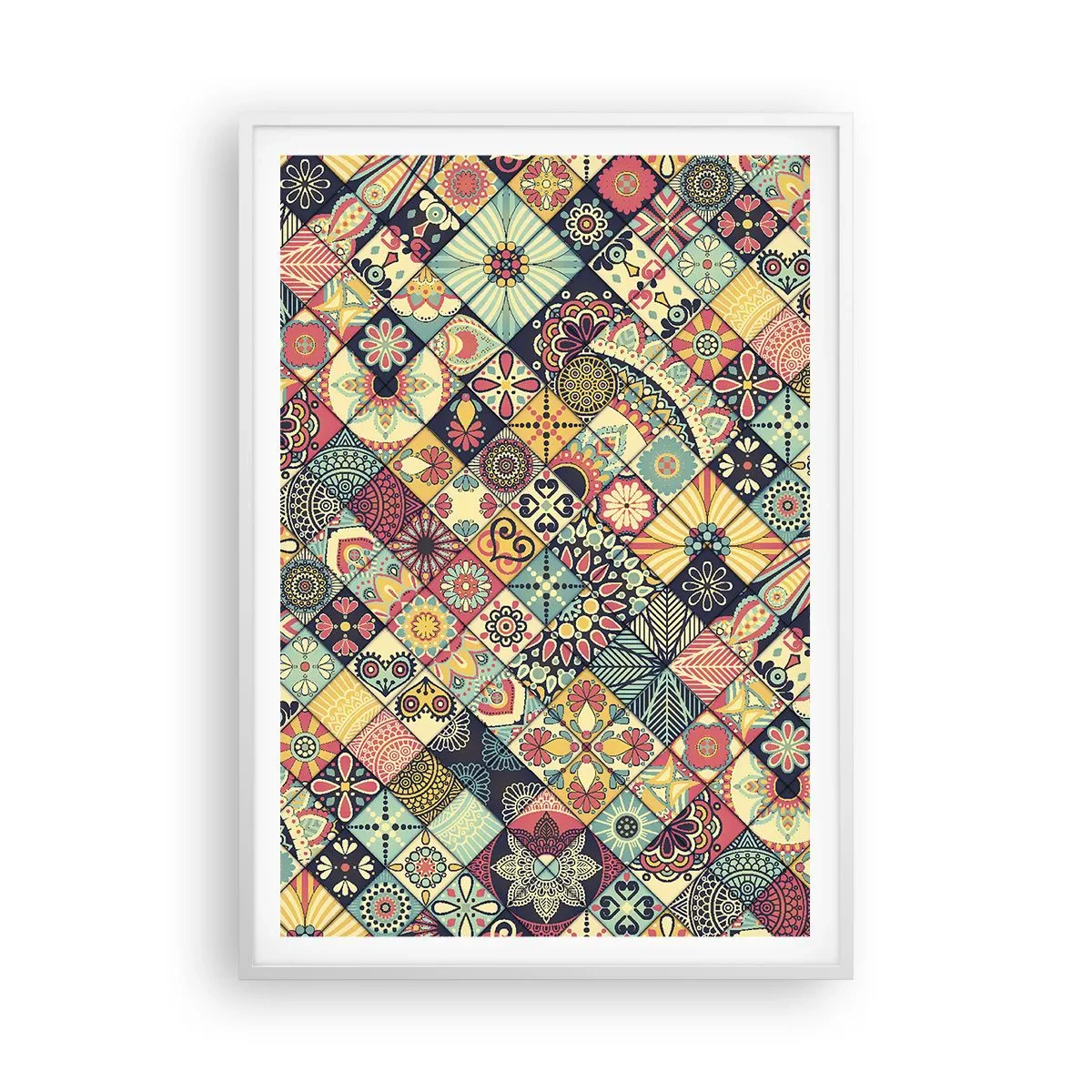 Poster in einem weißen Rahmen - marokkanische Atmosphäre - 70x100 cm