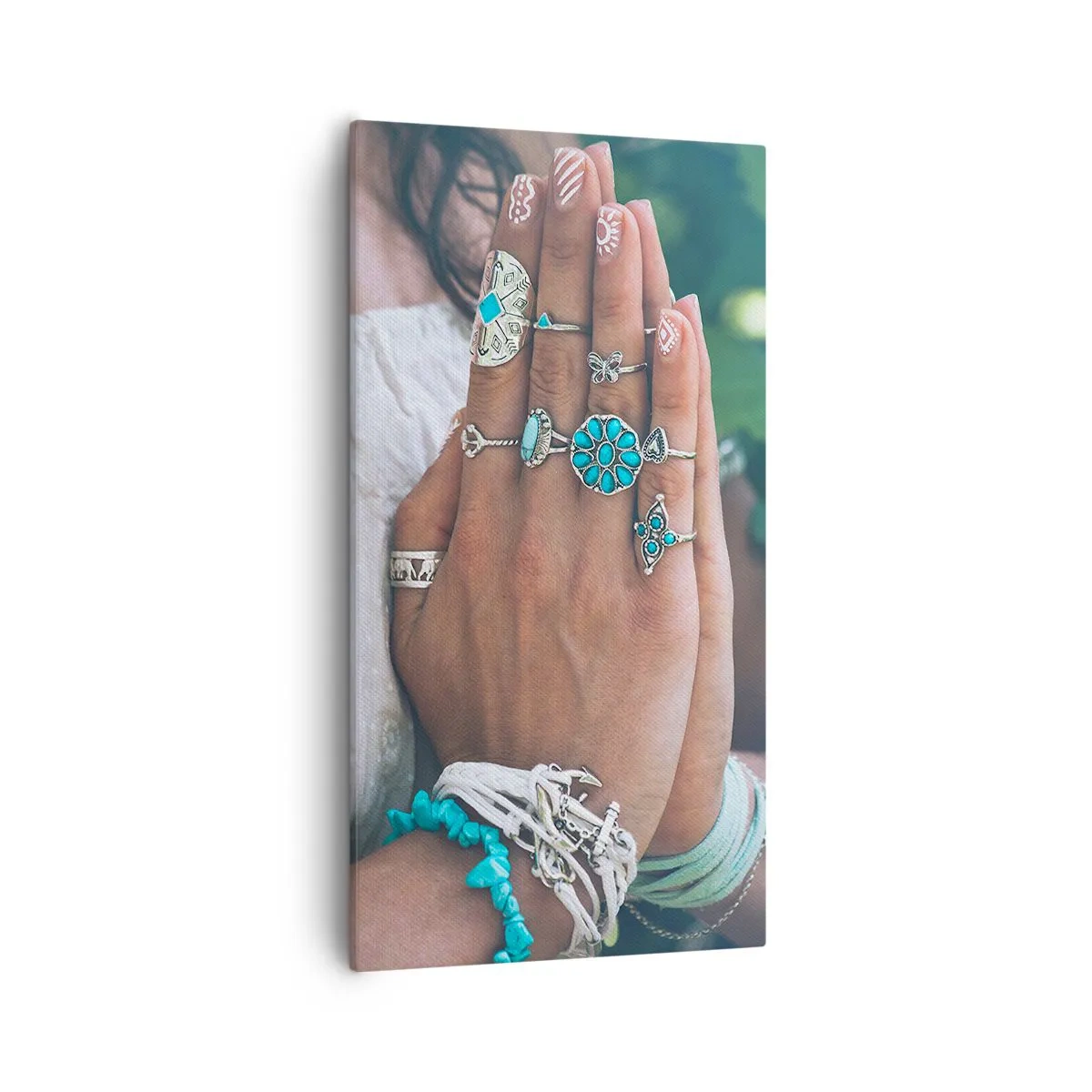 Bild auf Leinwand - Leinwandbild - Willkommen im Zentrum des Seins - 55x100 cm