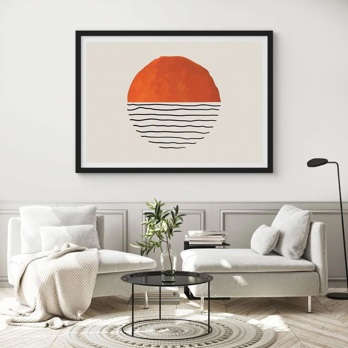 Poster in einem schwarzem Rahmen - Im japanischen Klima - 40x30 cm