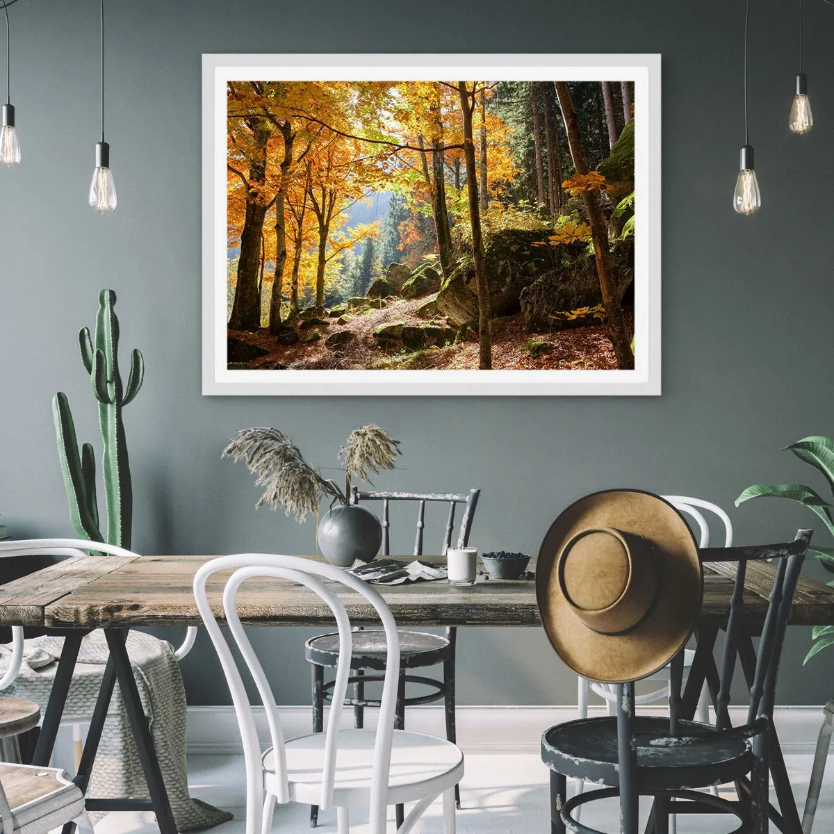 Poster in einem weißen Rahmen - Zeit zum Entspannen - 40x30 cm