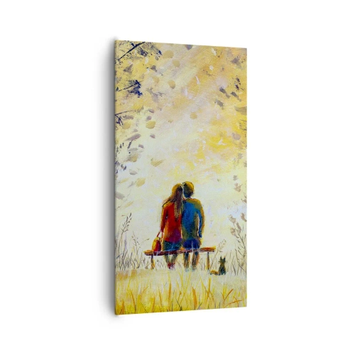 Bild auf Leinwand - Leinwandbild - Magischer Augenblick - 65x120 cm