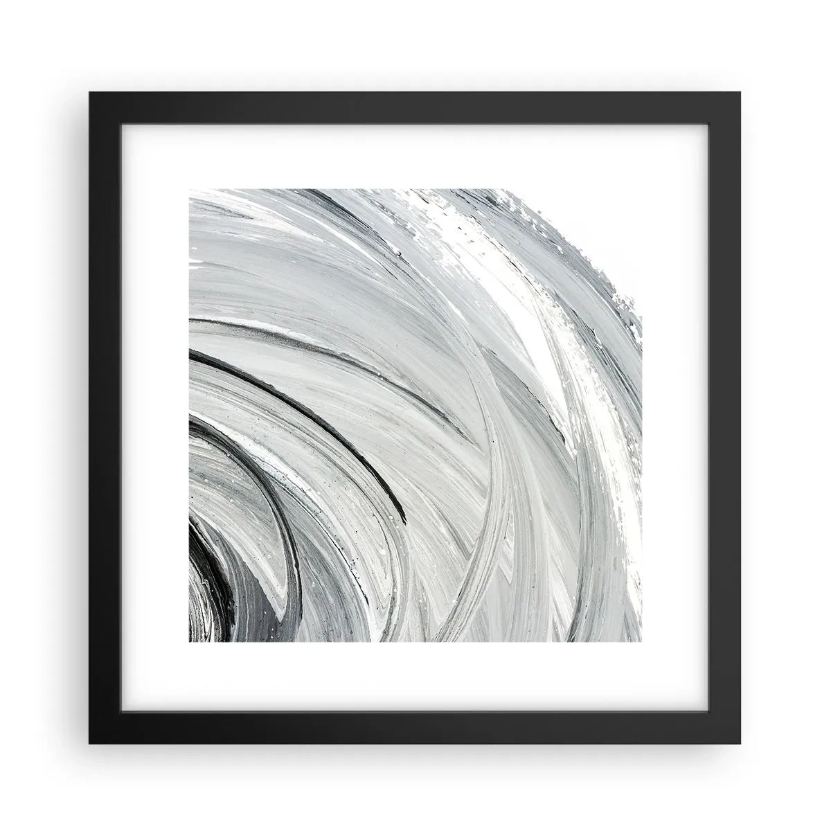 Poster in einem schwarzem Rahmen - Orbitale Komposition - 30x30 cm