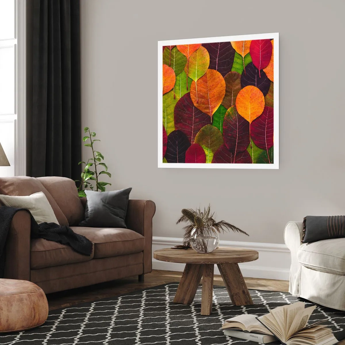 Poster - Herbstmosaik - 40x40 cm