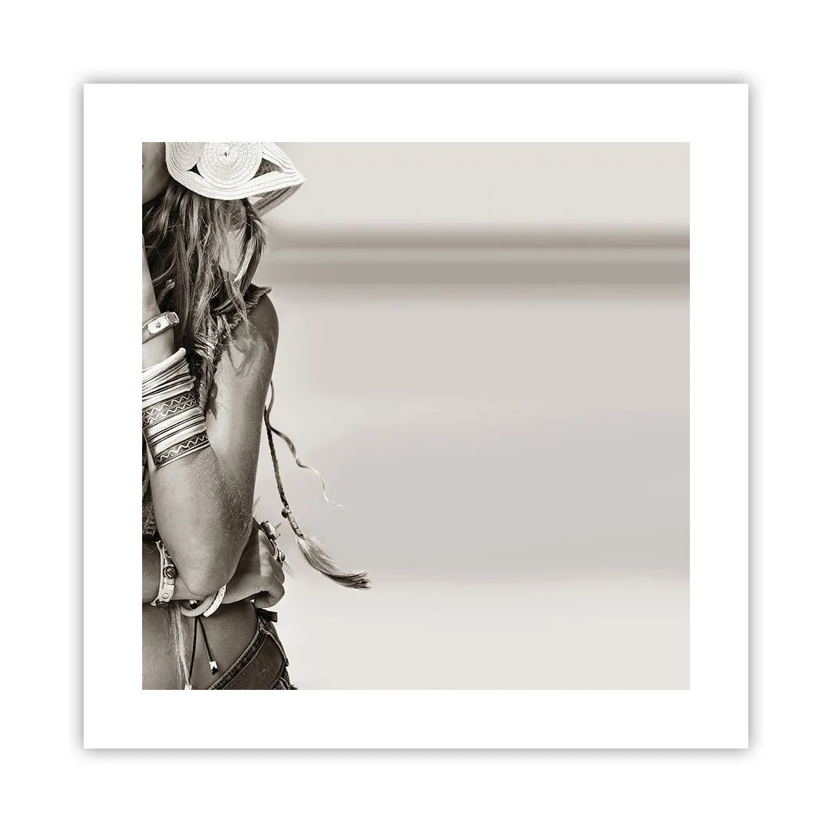 Poster - Wieso ein Mädchen - 40x40 cm