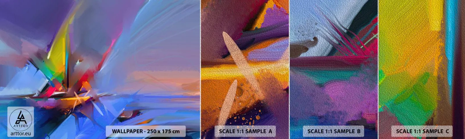 Fototapeten Muster Premium Sand - Propeller wie ein Vogel - Abstraktion, Stück, Segelboot - 100x30 cm