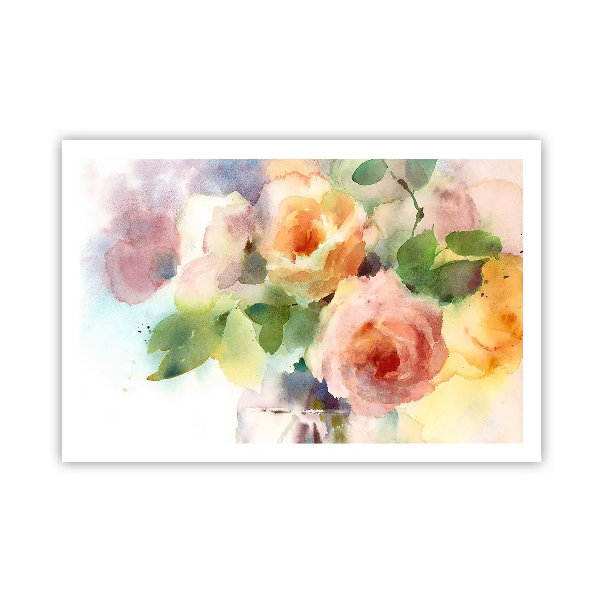 Poster - Zart wie Aquarell - 91x61 cm