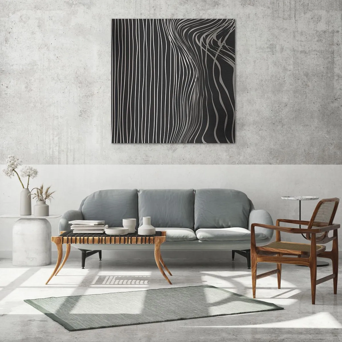 Glasbild - Bild auf glas - Rhythmus und Akzent - 30x30 cm