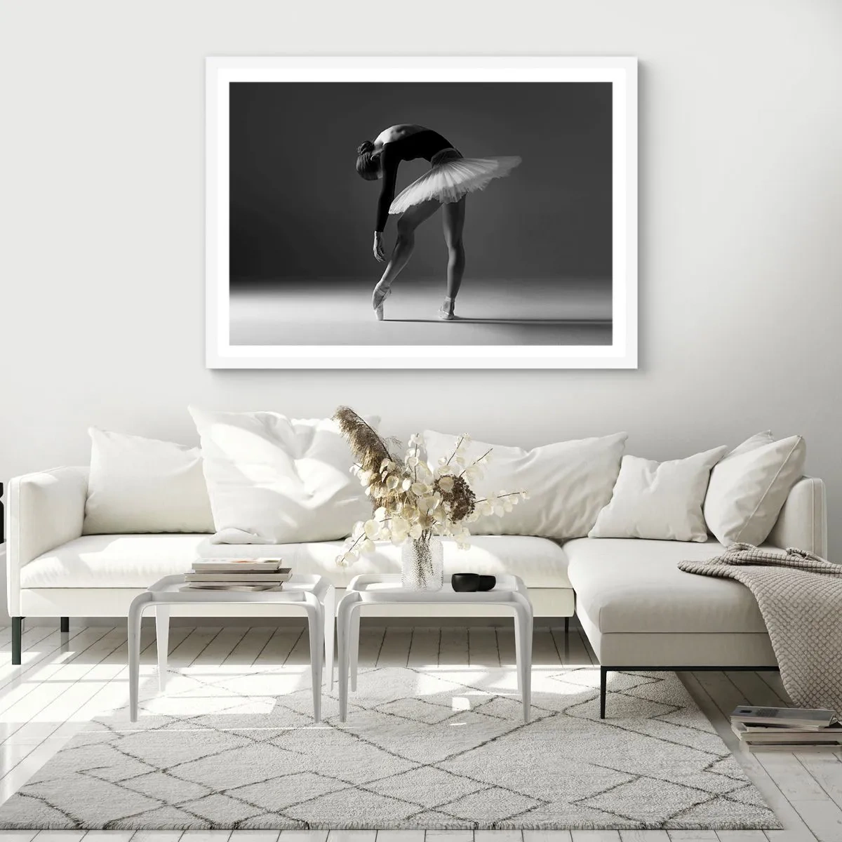 Poster in einem weißen Rahmen - Bella Ballerina - 100x70 cm