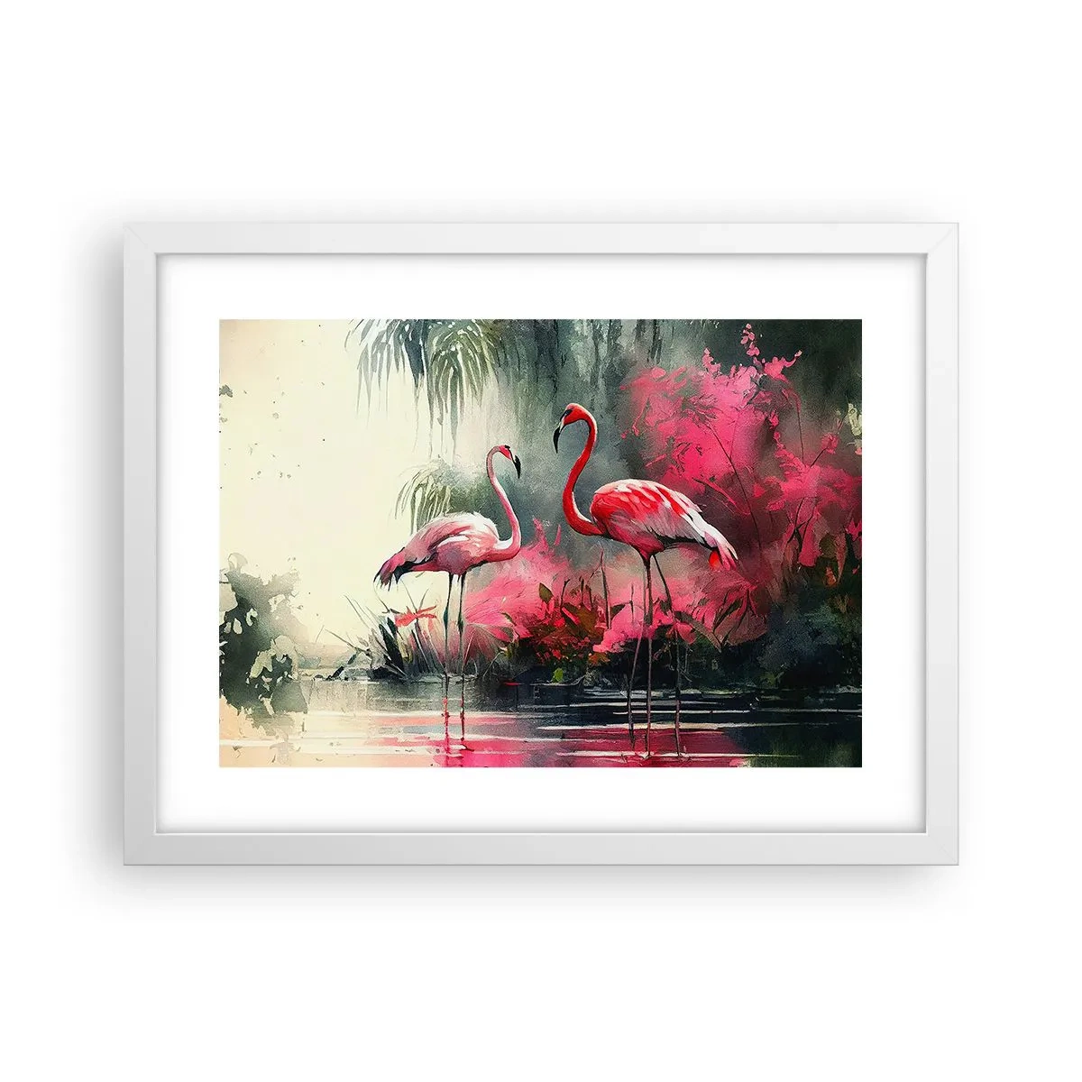 Poster in einem weißen Rahmen - Lektion in natürlicher Anmut - 40x30 cm