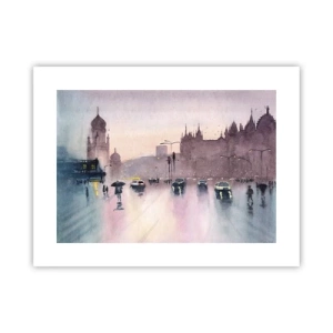 Poster - Im regnerischen Dunst - 40x30 cm