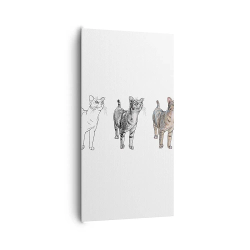 Bild auf Leinwand - Leinwandbild - Zeichenunterricht - 65x120 cm