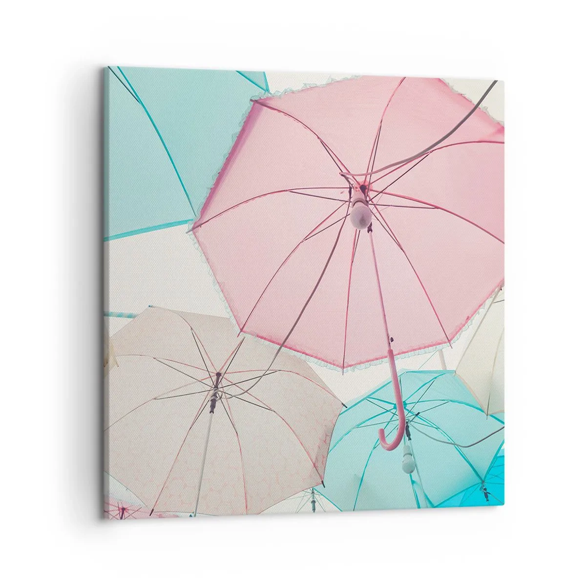 Bild auf Leinwand - Leinwandbild - Mal Sonne, mal Regen - 50x50 cm