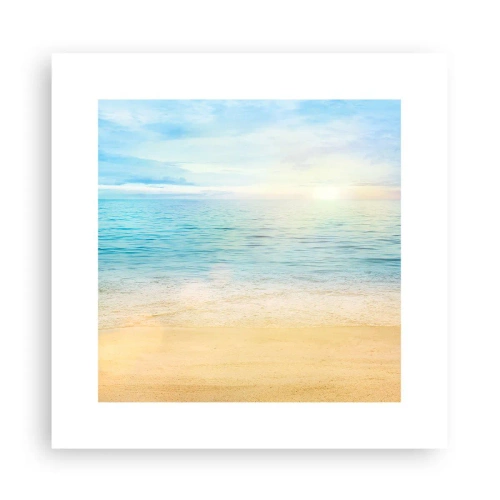 Poster - Großes Blau - 30x30 cm