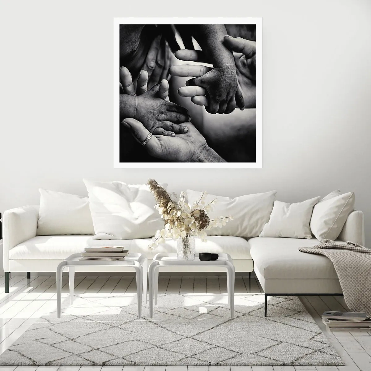 Poster - Mensch sein - 30x30 cm