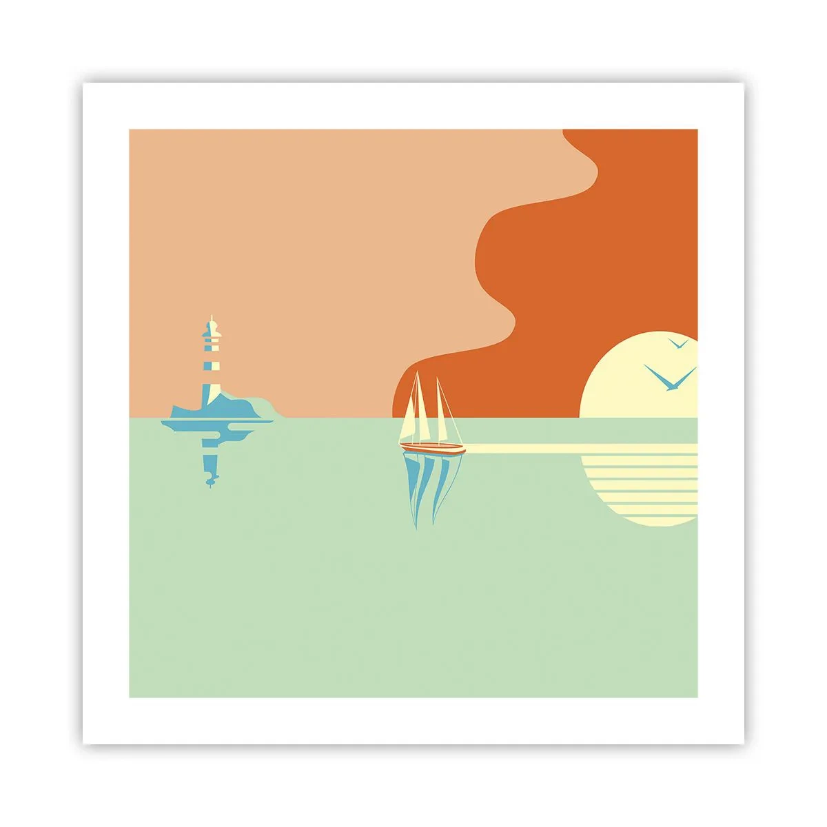 Poster - Die perfekte Meereslandschaft - 50x50 cm