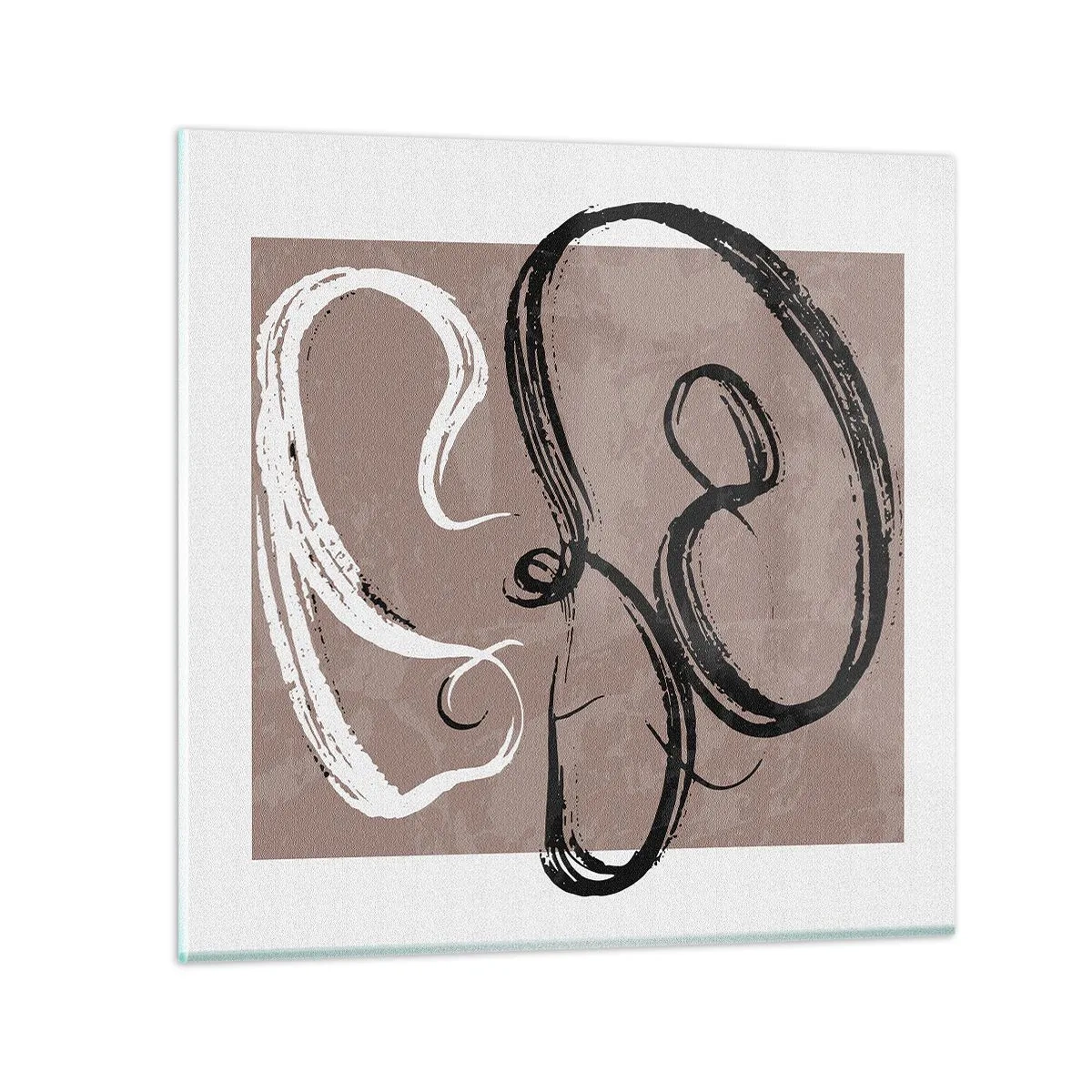 Glasbild - Bild auf glas - Komposition – die Suche nach Fülle - 70x70 cm