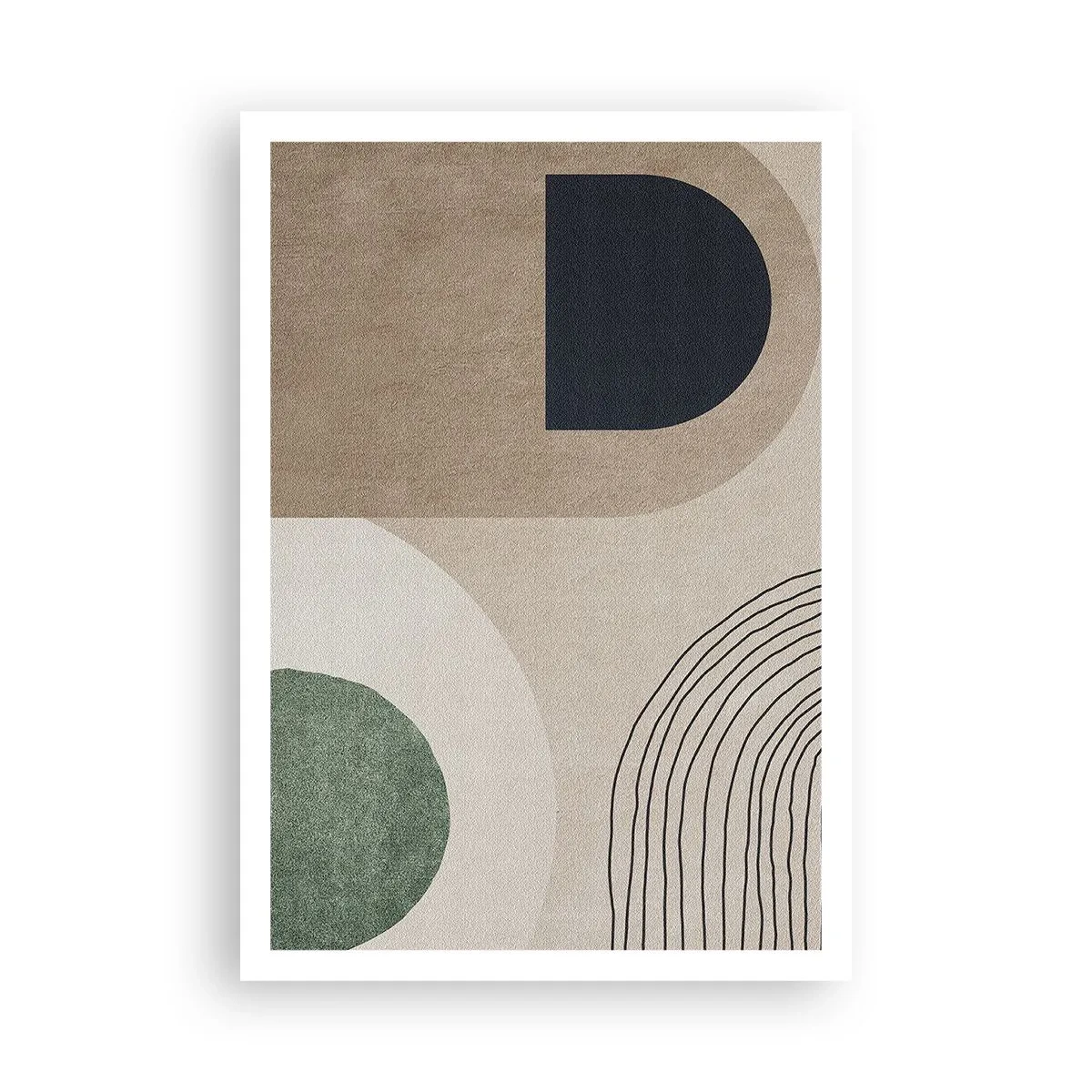 Poster - Sanftheit des Ovals - 70x100 cm