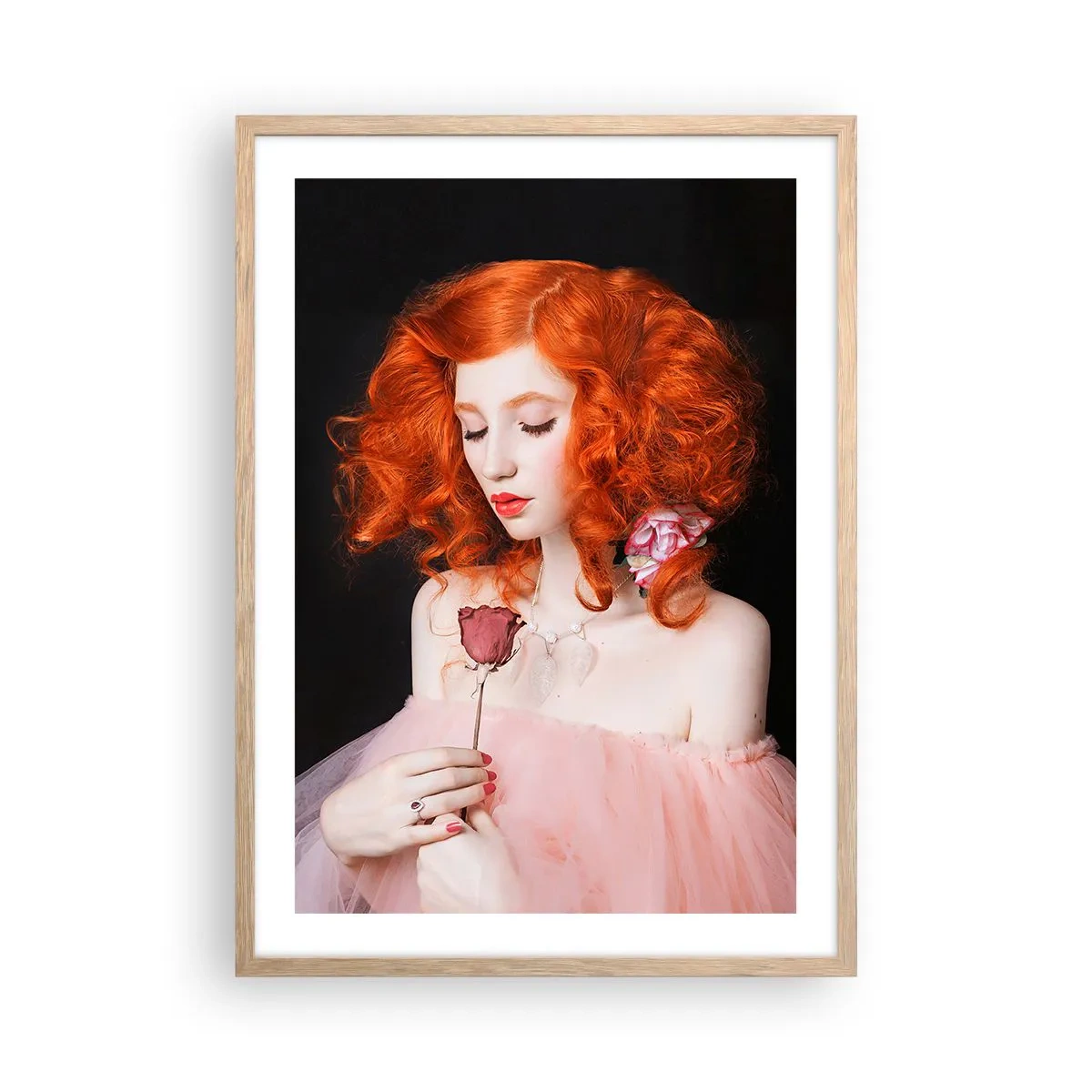 Poster in einem Rahmen aus heller Eiche - Im barocken Stil - 50x70 cm