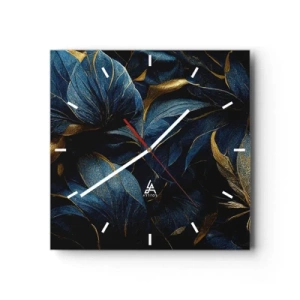 Wanduhr - Glasuhr - Mit Gold gefüttert - 40x40 cm