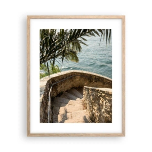 Poster in einem Rahmen aus heller Eiche - Unter der Sonne Italiens - 40x50 cm