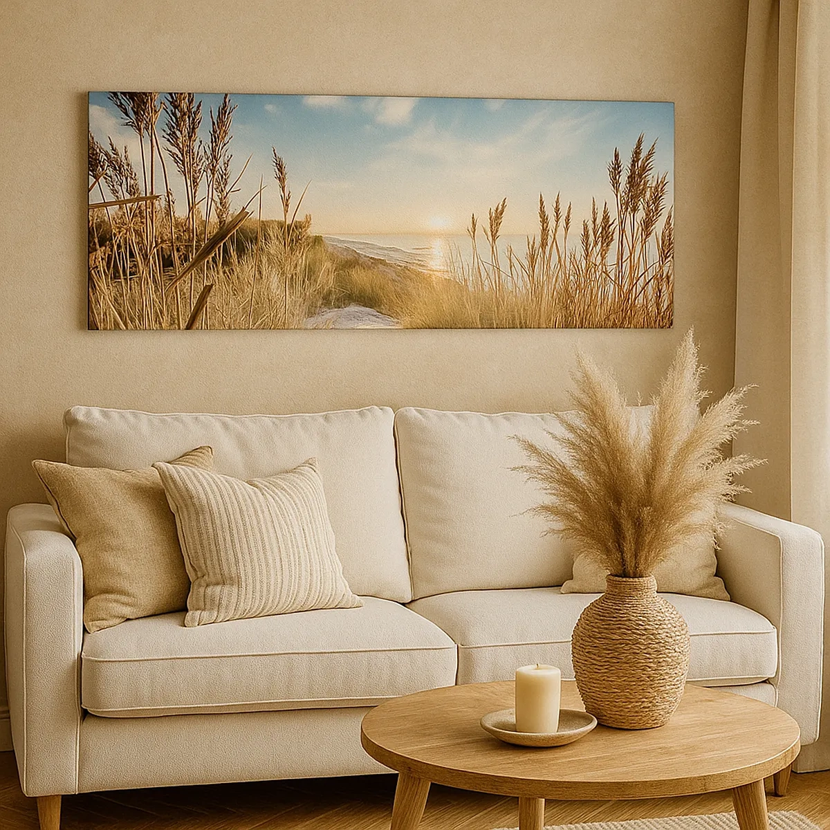Bild auf Leinwand - Leinwandbild - Nordstrand - 30x30 cm
