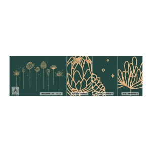 Fototapeten Muster Selbstklebend Deluxe Sticker - Familie ZIÓŁkowski - Blumen, Art Deco, Minimalistisch - 100x30 cm