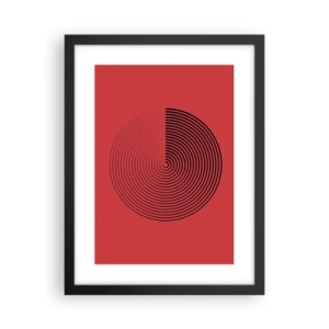 Poster in einem schwarzem Rahmen - Kreisbewegung - 30x40 cm